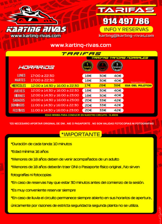 horarios nuevos invierno